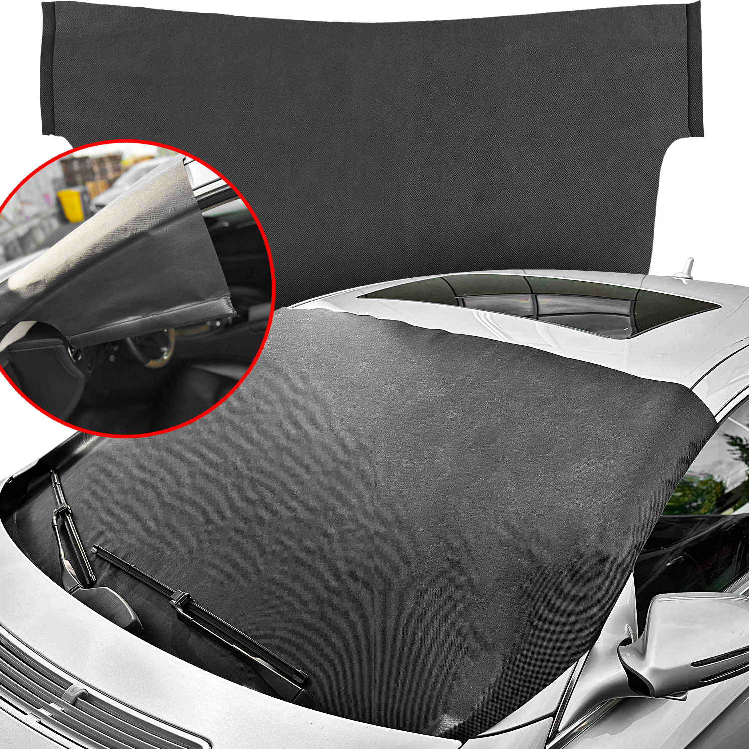 Osłona Mata Odmrażacz Skrobaczka Szczotka Silikon Niewidzialna Wycieraczka