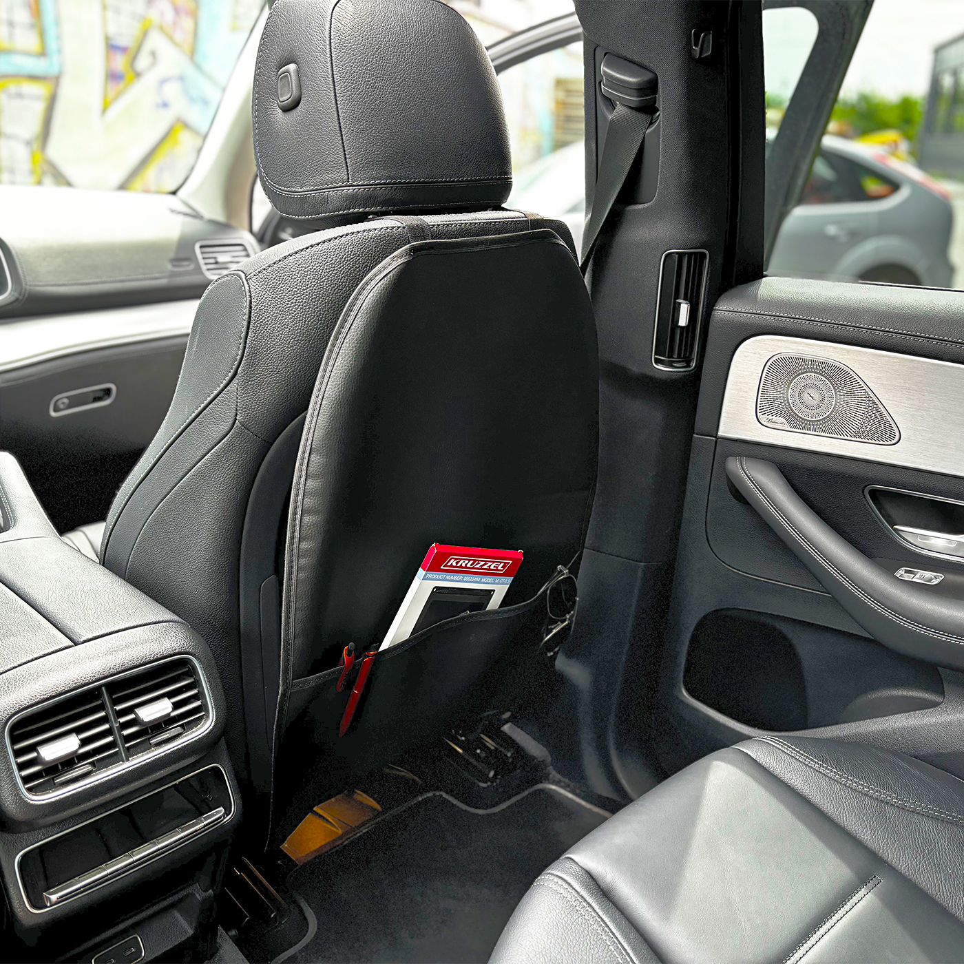 2X OSŁONA NA TYŁ FOTELA Z KIESZENIĄ MATA NIEPRZEMAKALNA OCHRANIACZ POKROWIE