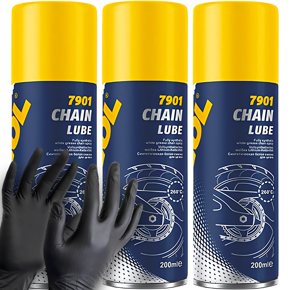 3X MANNOL CHAIN LUBE SMAR DO ŁAŃCUCHA ROWEROWEGO ZĘBATEK ŁAŃCUCHÓW MOTOCYKL