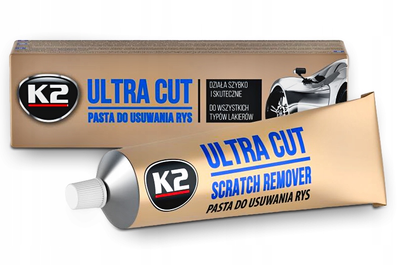 PASTA POLERSKA DO USUWANIA RYS POLEROWANIA LAKIERU K2 ULTRA CUT 100G