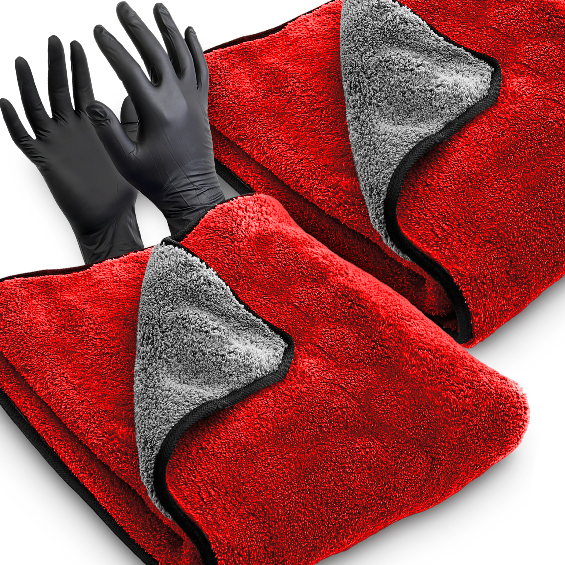 2x RĘCZNIK Z MIKROFIBRY DO OSUSZANIA SAMOCHODU 90x60 XXL ULTRA CHŁONNY