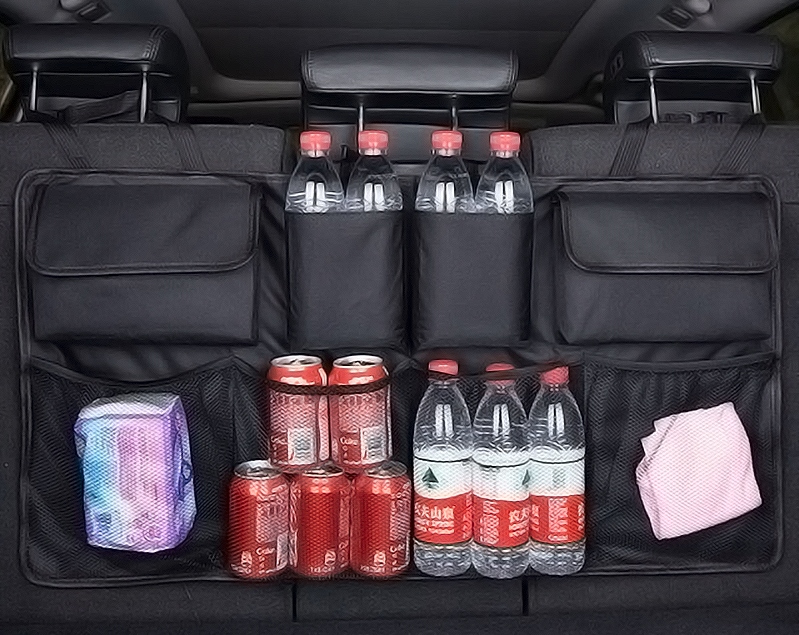 ORGANIZER SAMOCHODOWY NA TYŁ Z KIESZENIAMI