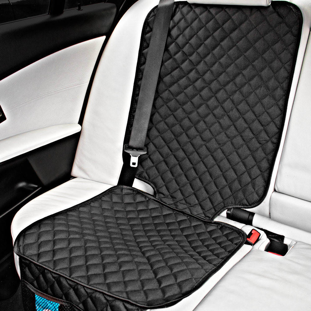 MATA OCHRONNA POD FOTELIK SAMOCHODOWY OSŁONA NA TYŁ FOTELA Z KIESZENIĄ PIK