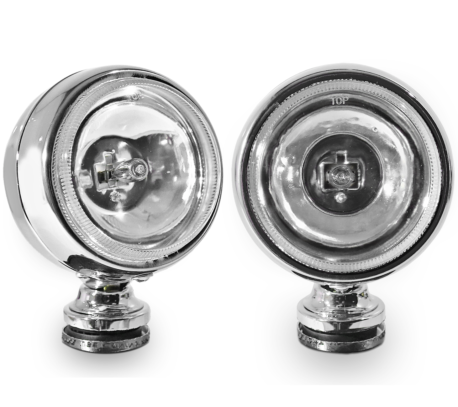 Halogeny Reflektory Motocyklowe Lightbar Chrom H3 Przełącznik USB 5V 2A