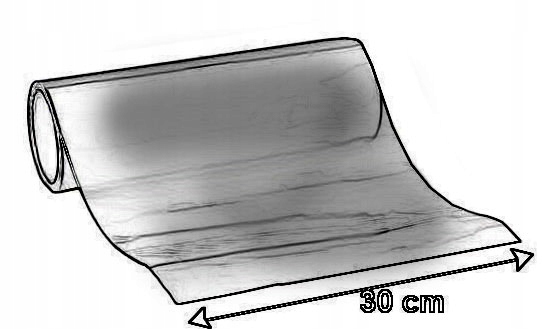 FOLIA DO LAMP 0,3 X 0,5M - CZERWONY POŁYSK