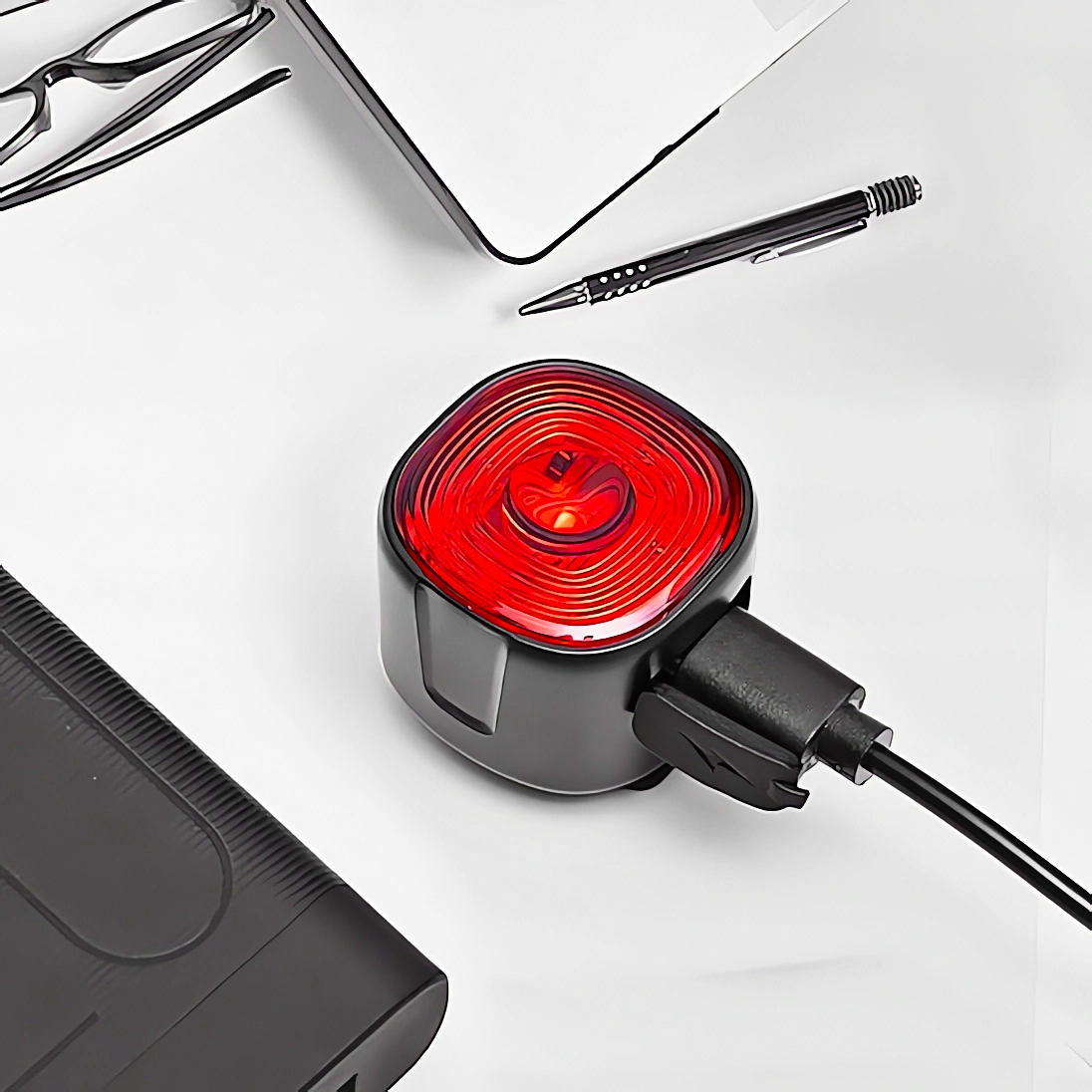 Lampka rowerowa czerwona SPECTER WT09 tył tylna oświetlenie na rower aku