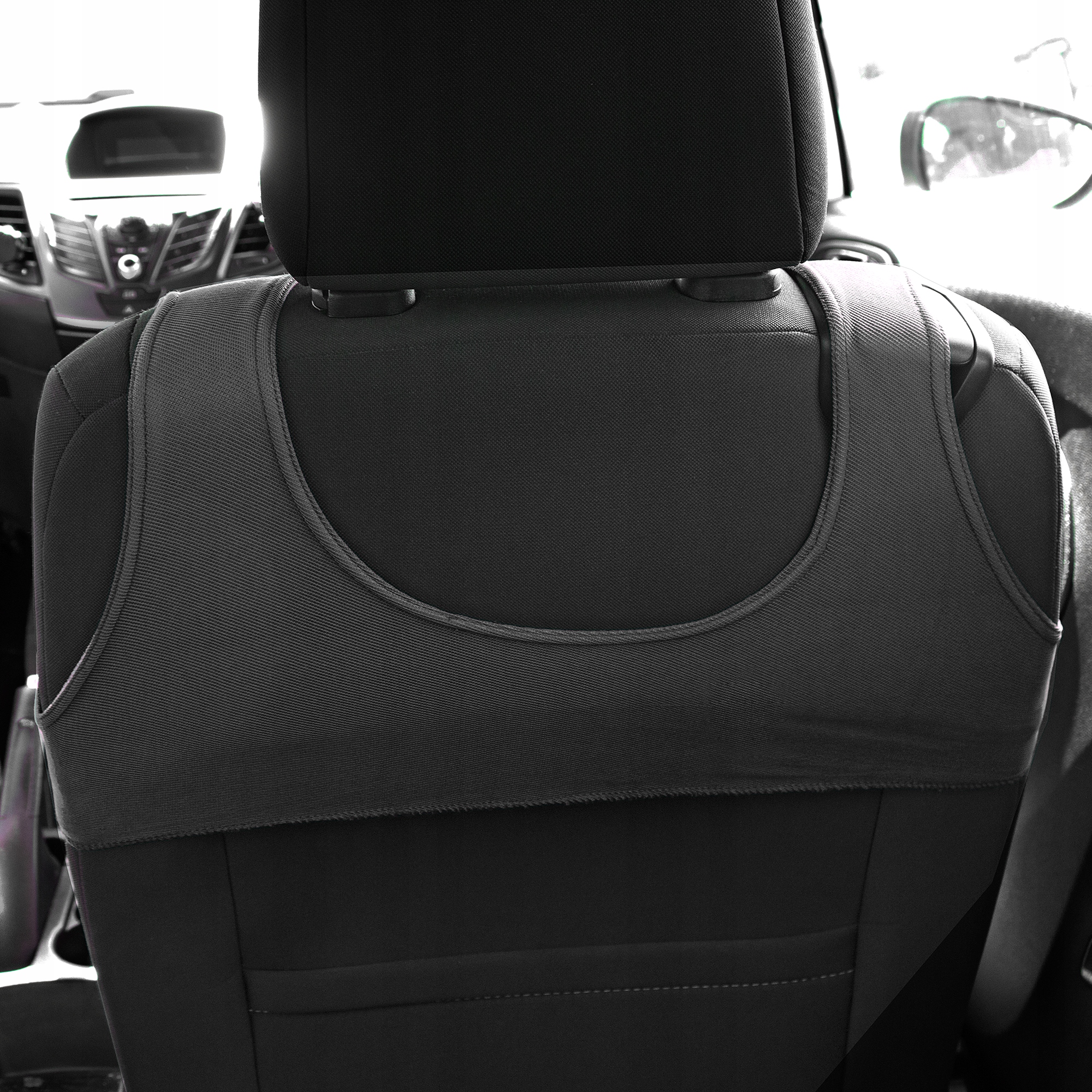 KOSZULKI POKROWCE SAMOCHODOWE TYŁ PRZÓD GRAFIT