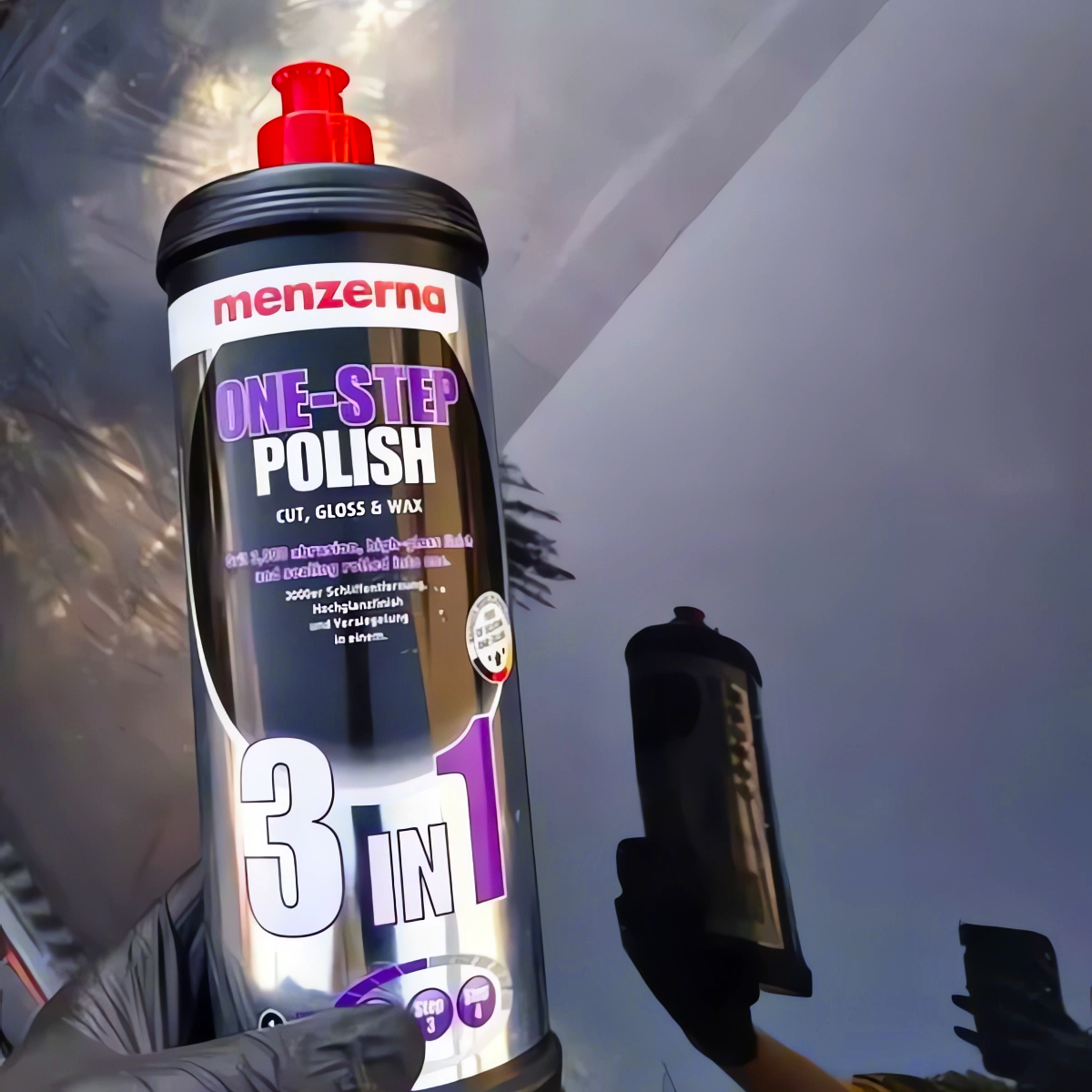 MENZERNA 3in1 3w1 One Step Zestaw Do Jednoetapowego Polerowania Lakieru