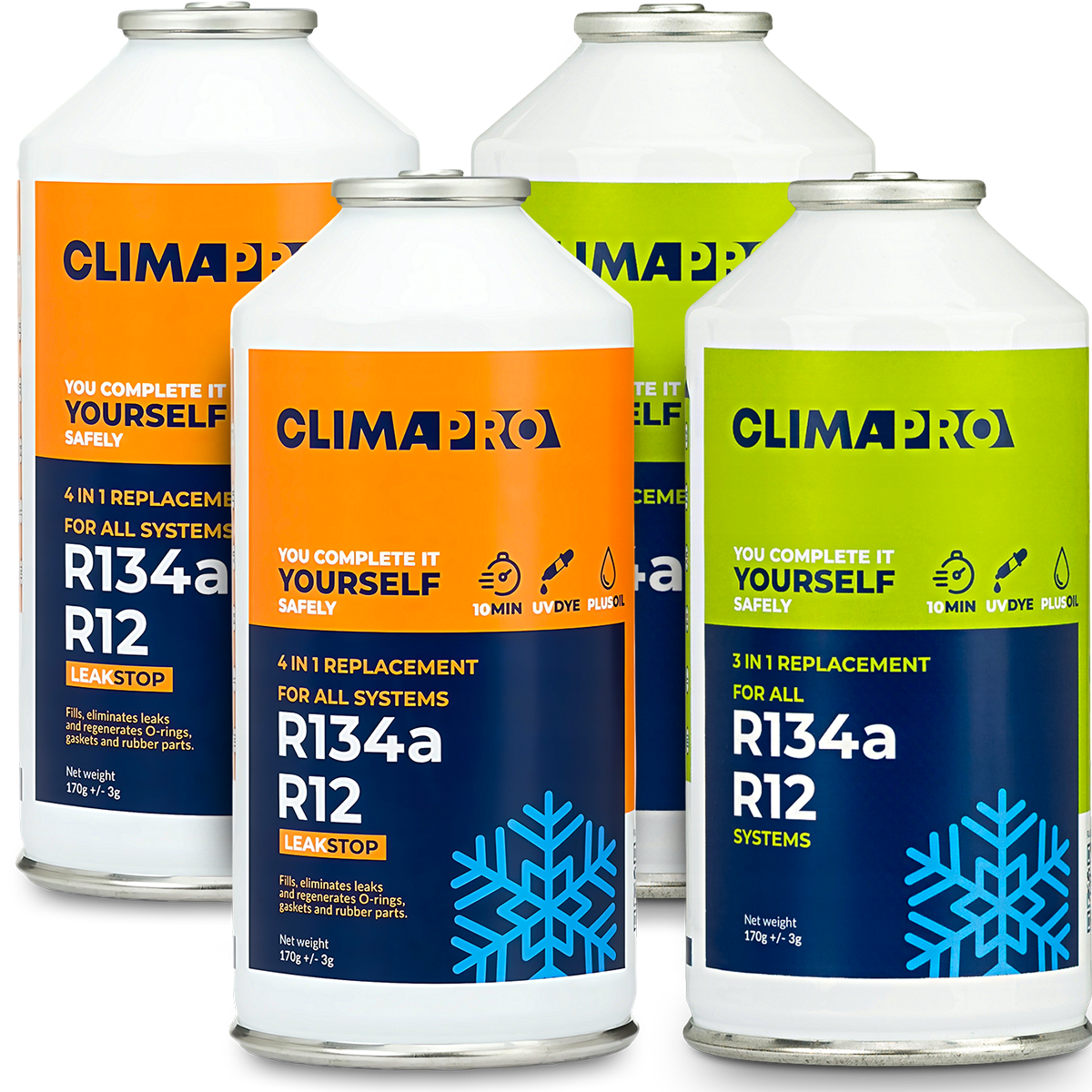 GAZ DO NABIJANIA KLIMATYZACJI AUT Z R134a CZYNNIK 4w1 USZCZELNIACZ 4 PUSZKI