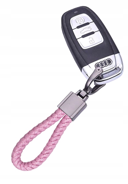 BRELOK BRELOCZEK DO KLUCZY SZNUR PASEK RÓŻOWY