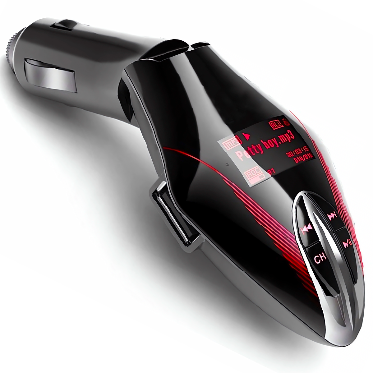 LCD TRANSMITER FM MP3 CZYTNIK KART BLUETOOTH USB DO SAMOCHODU