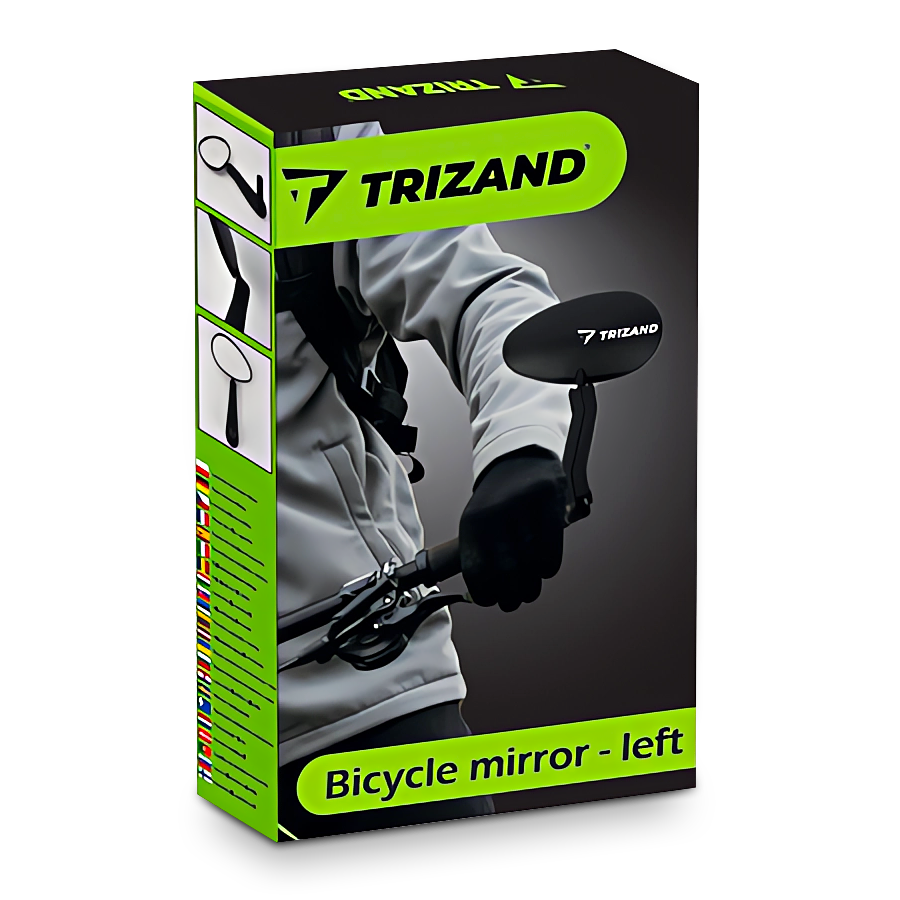 LUSTERKO ROWEROWE LEWE AKRYL NIETŁUKĄCY REGULOWANE TRIZAND UNIWERSALNE