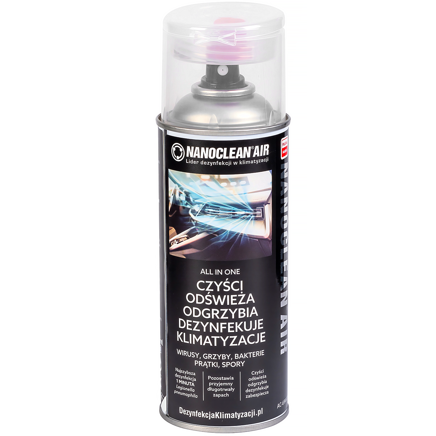 2X NANOCLEAN 400ML DO CZYSZCZENIA ODGRZYBIANIA KLIMATYZACJI BIOBÓJCZY ATEST