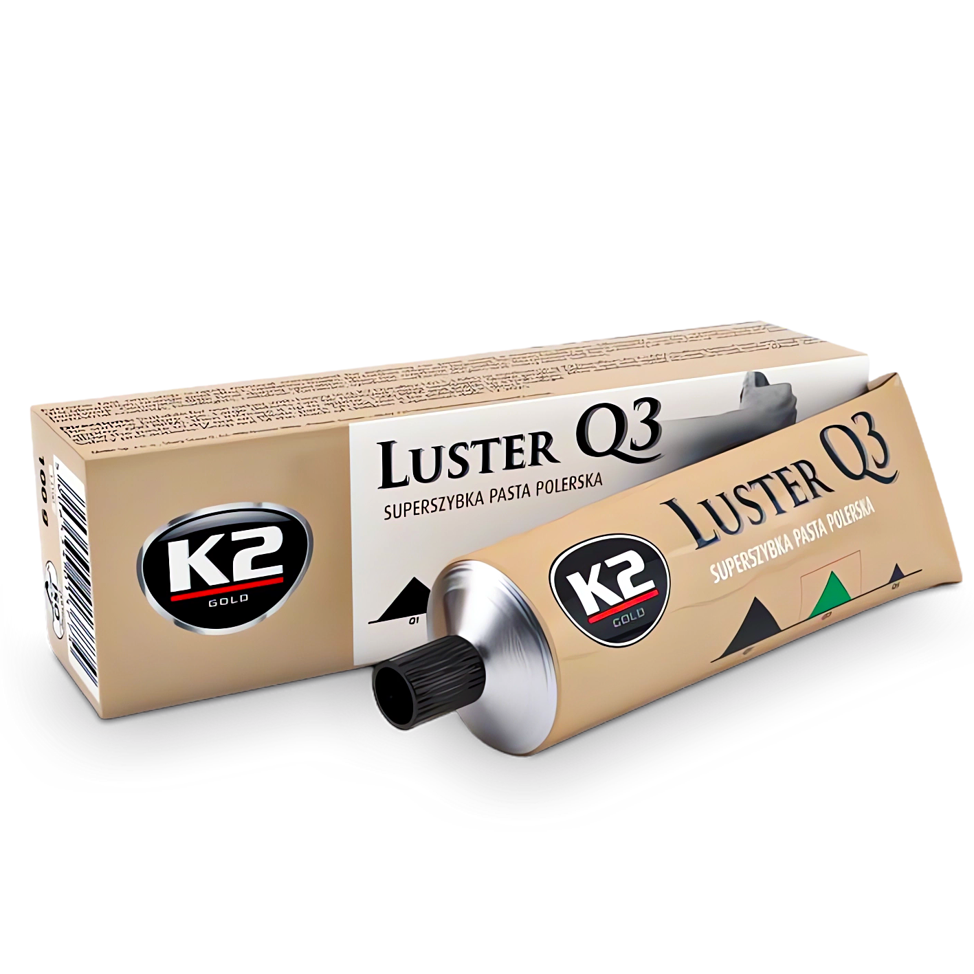 K2 LUSTER Q3 100 G SUPERSZYBKA PASTA POLERSKA DO USUWANIA RYS POLEROWANIA