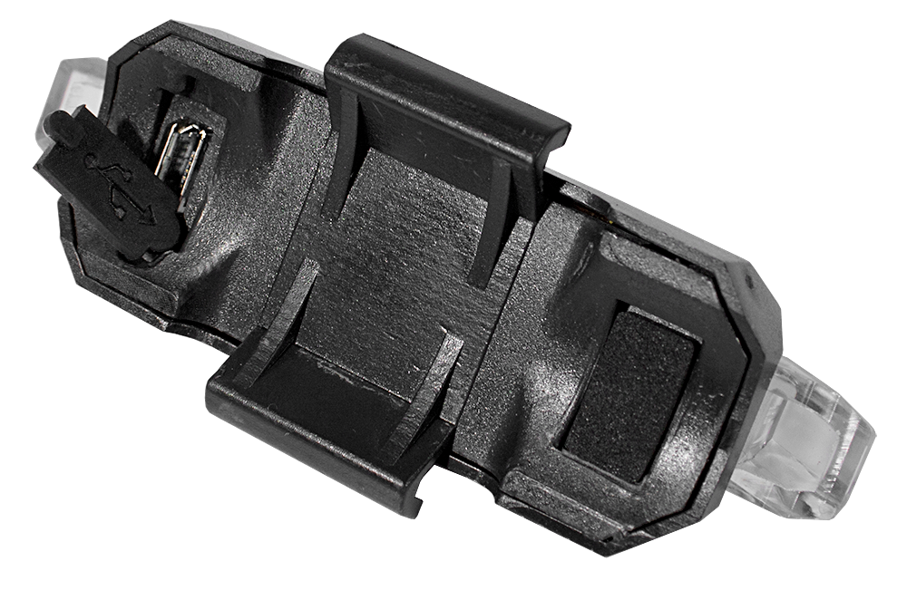 LAMPKA ROWEROWA LED BIAŁA ŚWIATŁO AKUMULATOROWA KABEL USB 4 TRYBY ŚWIATŁA