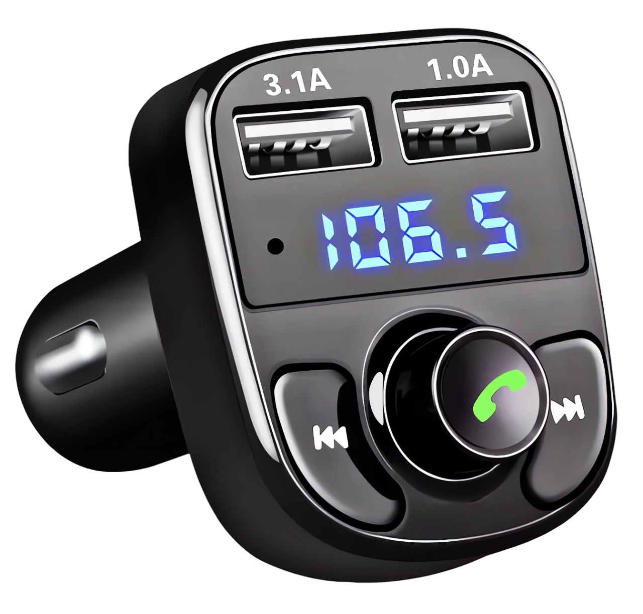 TRANSMITER BLUETOOTH FM MP3 ŁADOWARKA ODTWARZACZ 2X USB AUDIO BT