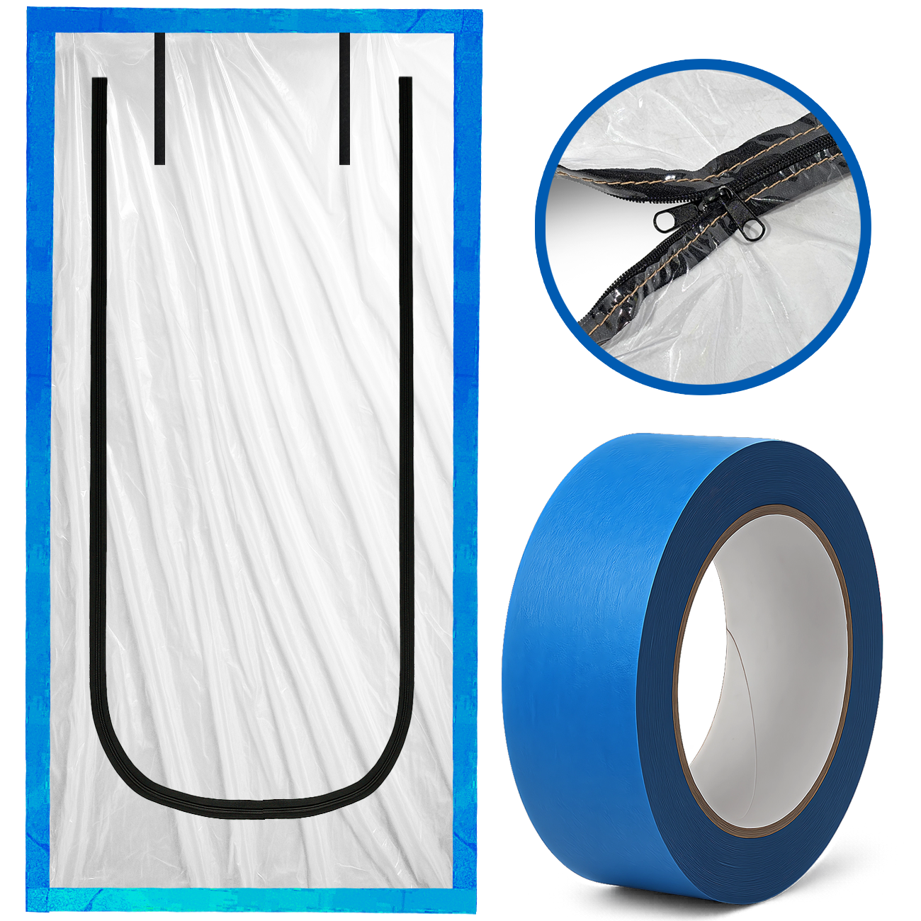 DRZWI REMONTOWE BUDOWLANE KURTYNA PRZECIWPYŁOWA Z ZAMKIEM FOLIA REMONT TAŚMA