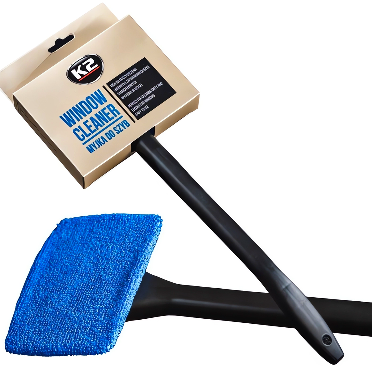 Zestaw Do Mycia Szyb K2 Nuta Pro Glass Cleaner 1L Ścierka Mikrofibra Myjka