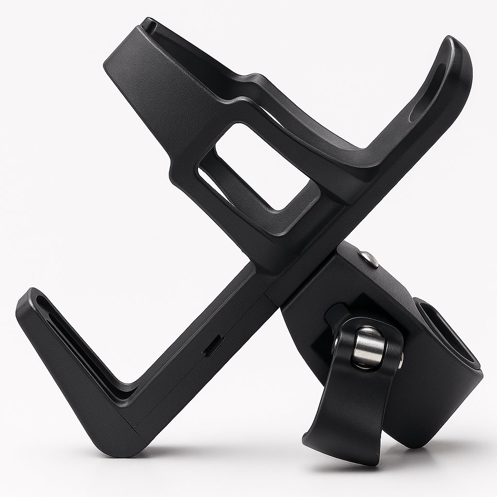 UCHWYT NA BIDON KOSZYK UNIWERSALNY NA KIEROWNICĘ ROWER MOCOWANIE NA BUTELKĘ