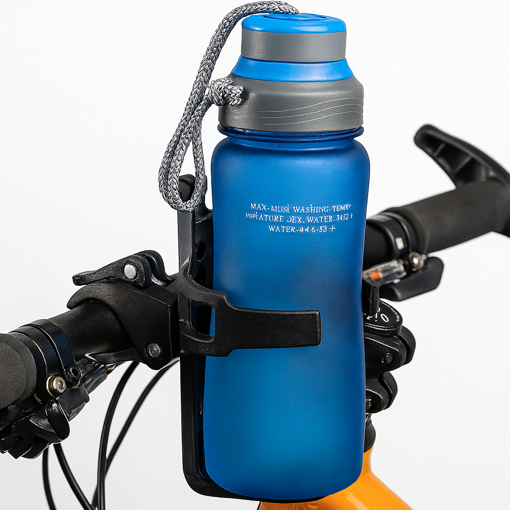 UCHWYT NA BIDON KOSZYK UNIWERSALNY NA KIEROWNICĘ ROWER MOCOWANIE NA BUTELKĘ