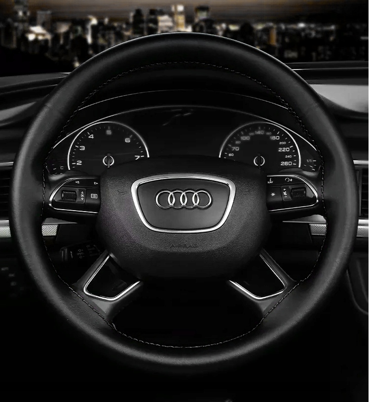 POKROWIEC NA KIEROWNICĘ CZARNY