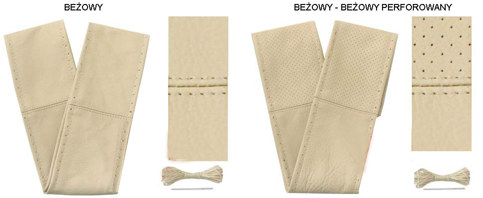 POKROWIEC NA KIEROWNICE ZE SKÓRY BUS VAN SUV TIR