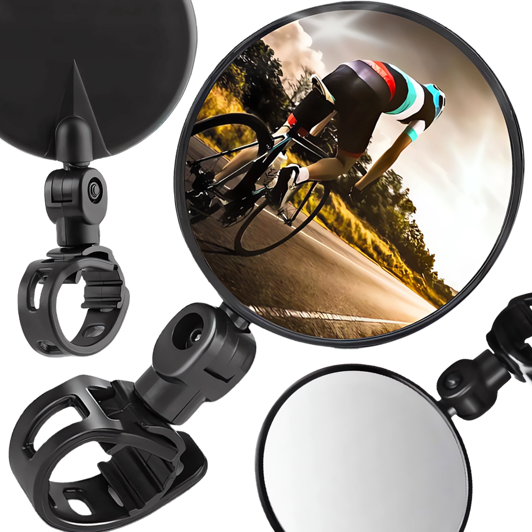 Lusterko Rowerowe Do Roweru Na Kierownicę 7,5CM Na Manetkę Uchwyt Rowerowy