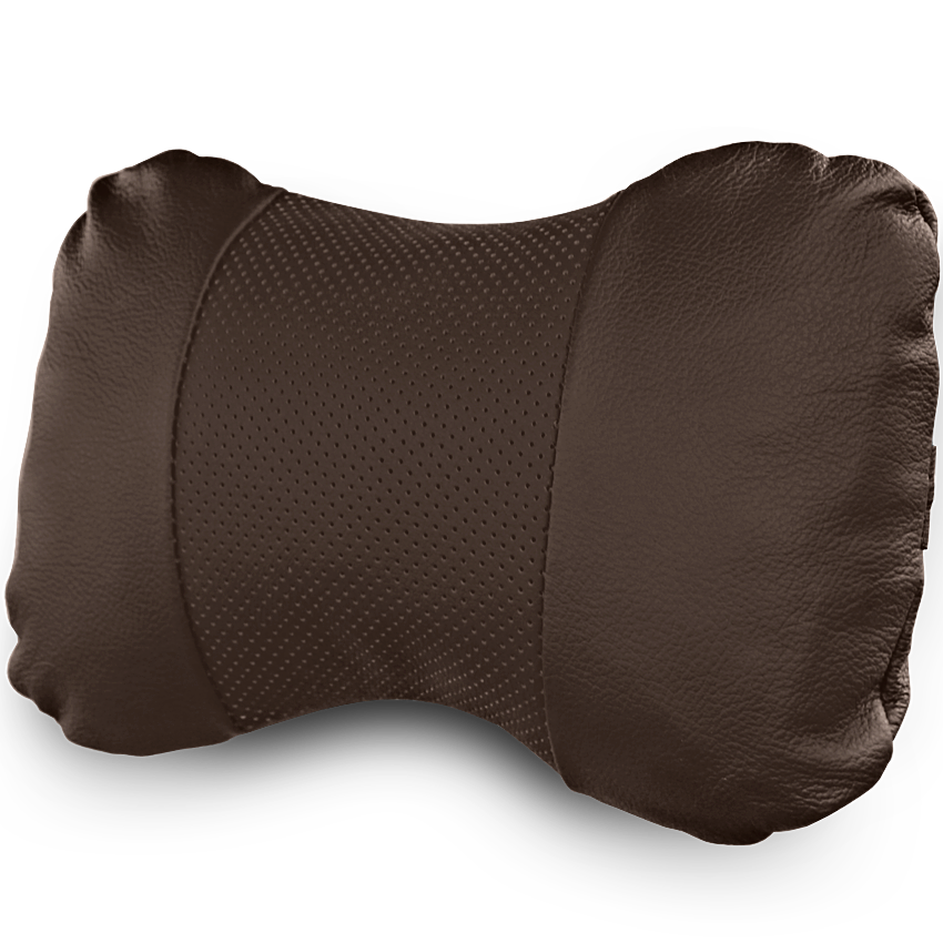 PODUSZKA NA ZAGŁÓWEK BRĄZOWA PERFOROWANA