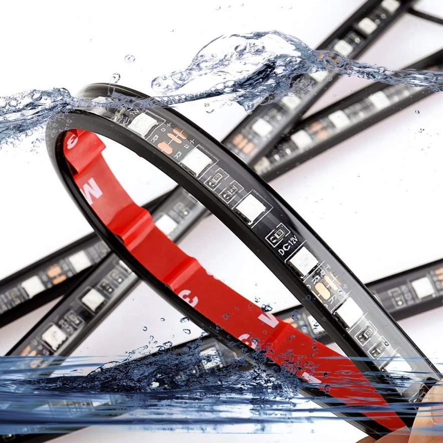 LISTWY LED RGB Z PODŚWIETLENIEM STEROWANYM PILOTEM I ZA POMOCĄ APLIKACJI