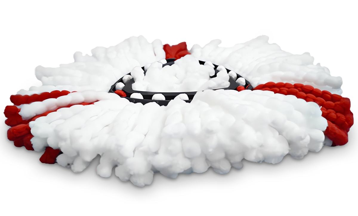 WKŁAD DO MOPA OBROTOWEGO VILEDA TURBO KOŃCÓWKI WKŁADY MEGA CHŁONNE 6 SZTUK