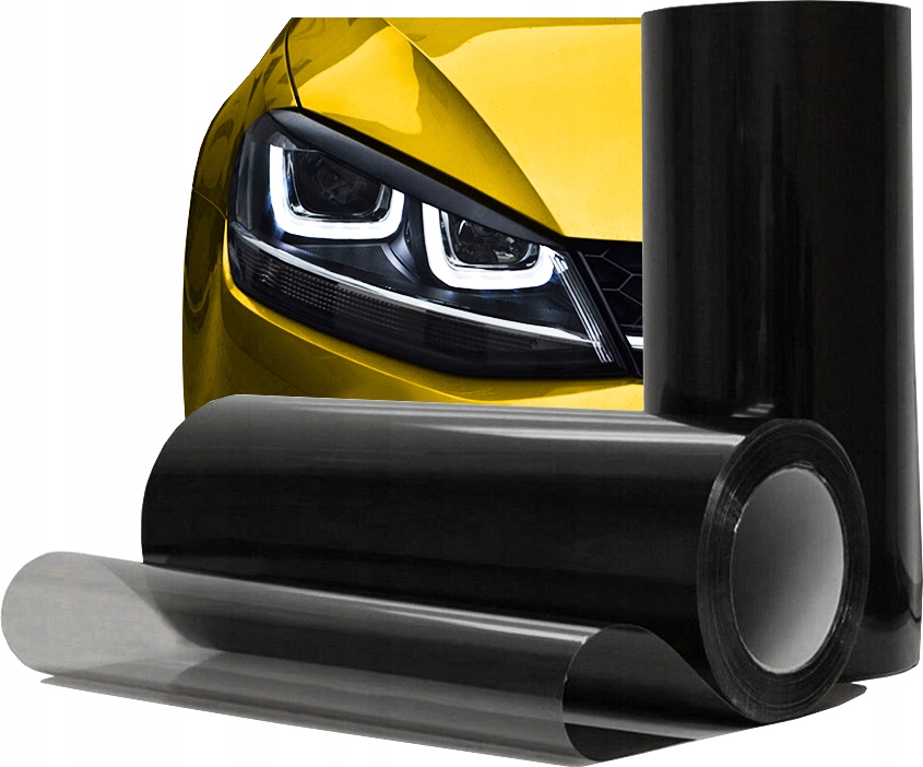 FOLIA DO LAMP 0,3 X 0,5M - CZARNY POŁYSK