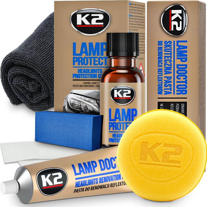 ZESTAW DO POLEROWANIA REGENERACJI REFLEKTORÓW LAMP