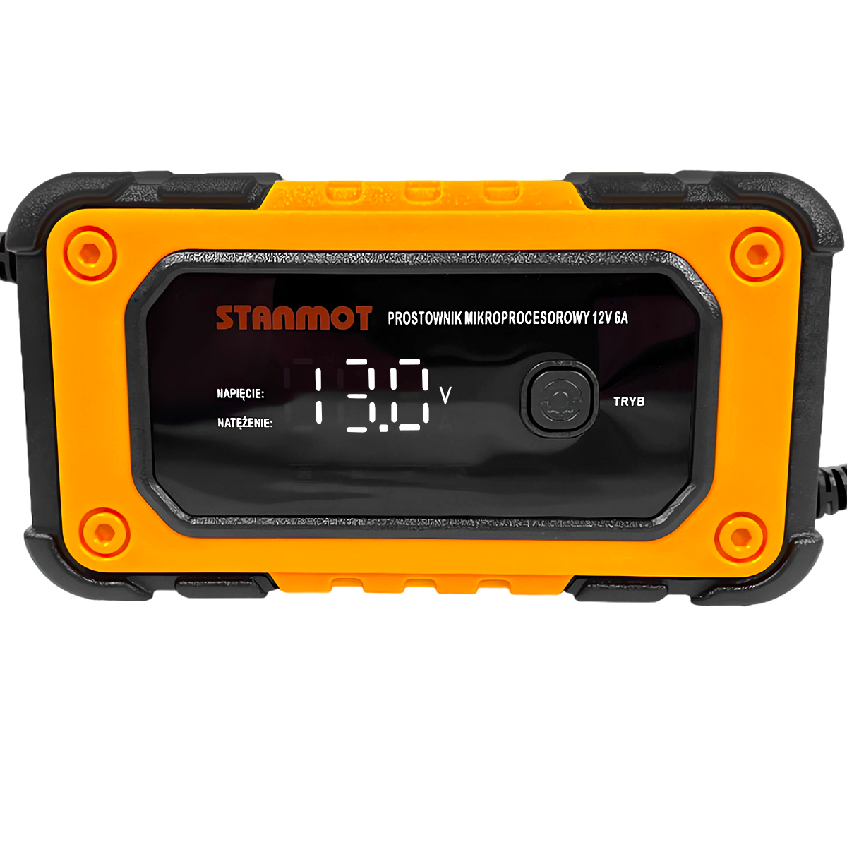 Prostownik Mikroprocesorowy 12V 6A LCD Ładowarka Do Akumulatora 120Ah AGM