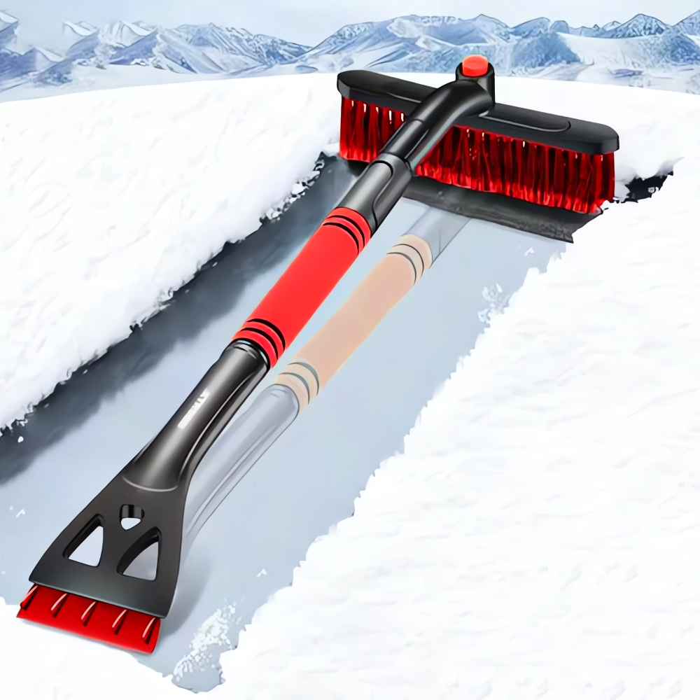 Szczotka Skrobaczka Teleskopowa Do Szyb Lodu Szronu Odśnieżania 95cm Długa