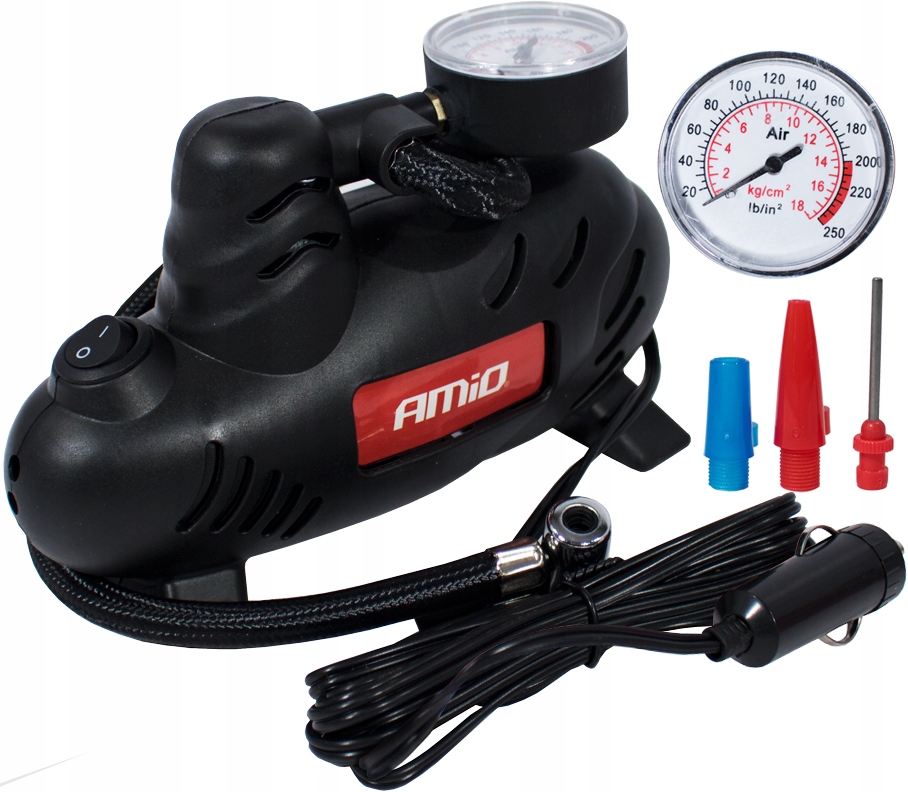 KOMPRESOR SPRĘŻARKA SAMOCHODOWA POMPKA 12V AMIO