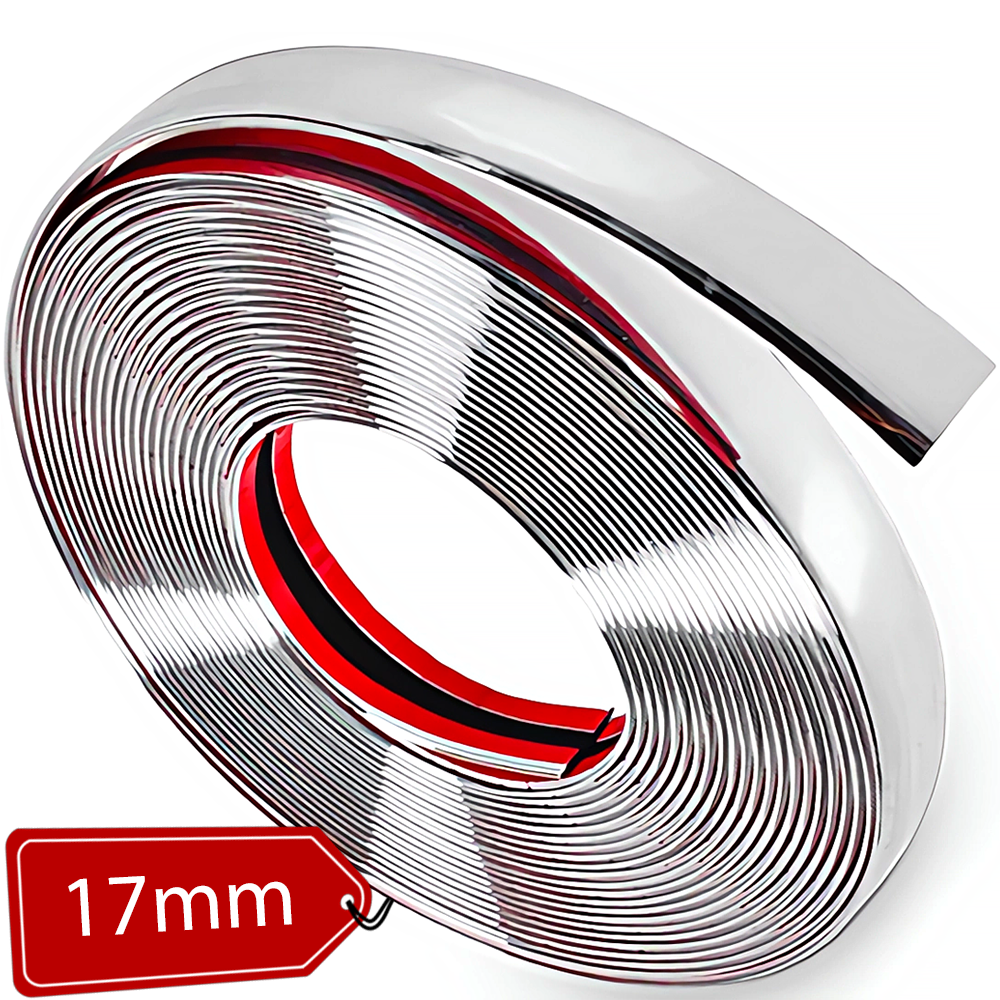 LISTWY LISTWA BOCZNA CHROM OZDOBNA 17mmx5m