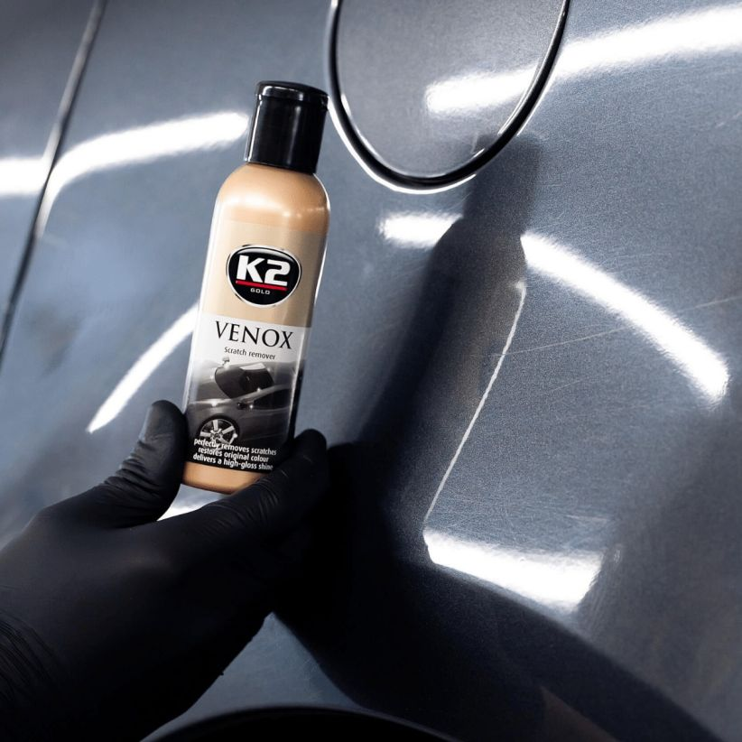 Środek Do Usuwania Rys Z Lakieru Samochodu Płyn Pasta Mleczko Aplikator K2