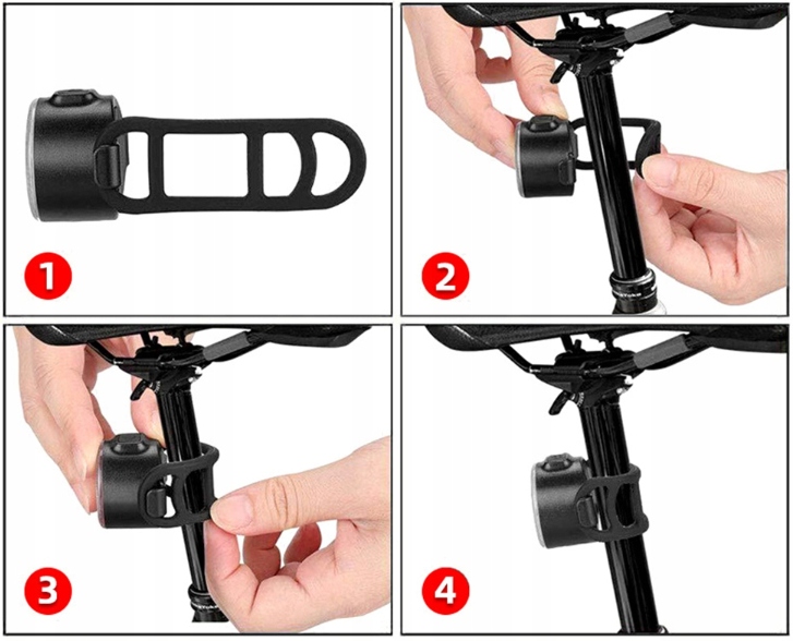 Oświetlenie rowerowe ŚWIATŁO TYLNE PRZEDNIE LAMPA MOC 800 lm akumulator