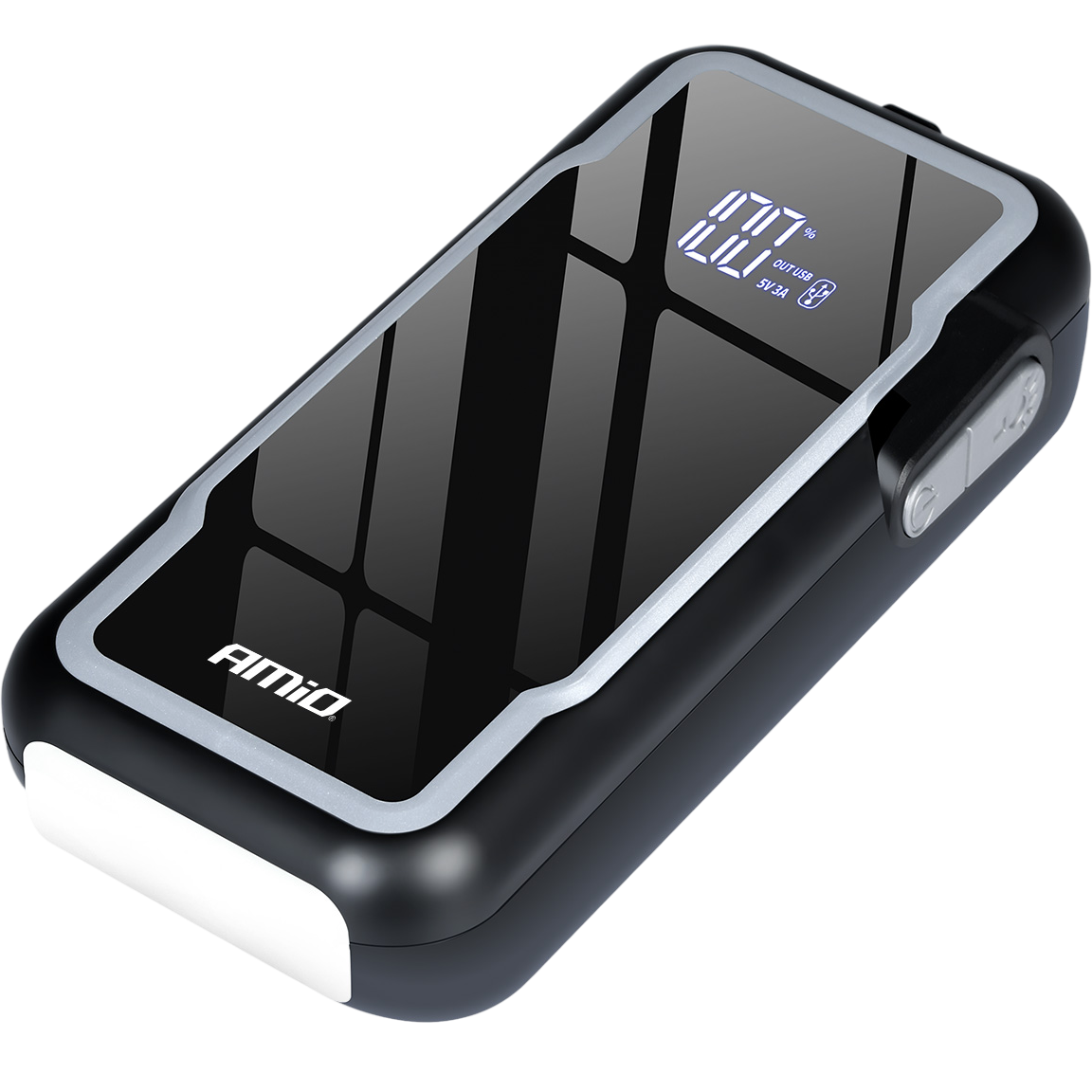 URZĄDZENIE ROZRUCHOWE 3w1 BOOSTER POWERBANK LATARKA LED 12V 12AH 1600A