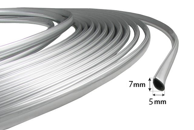 KEDRA LISTWA RANTOWA OZDOBNA Z KLEJEM CHROM 15 m