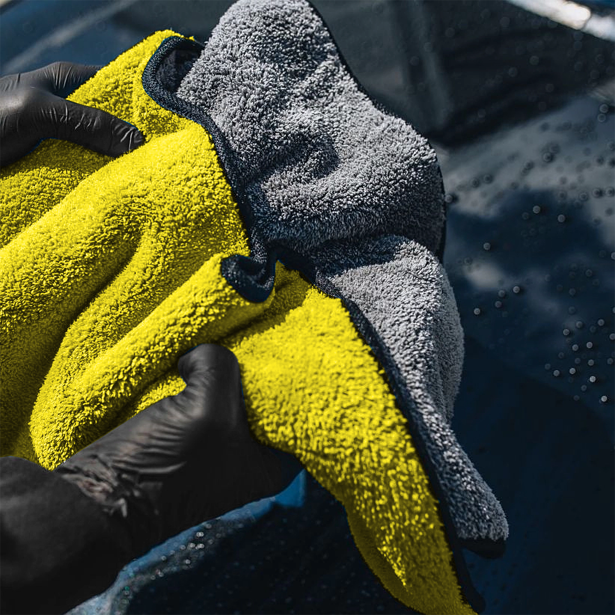 2x RĘCZNIK Z MIKROFIBRY DO OSUSZANIA SAMOCHODU 90x60 XXL ULTRA CHŁONNY