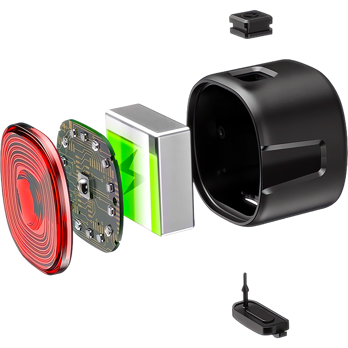 Lampka rowerowa czerwona SPECTER WT09 tył tylna oświetlenie na rower aku