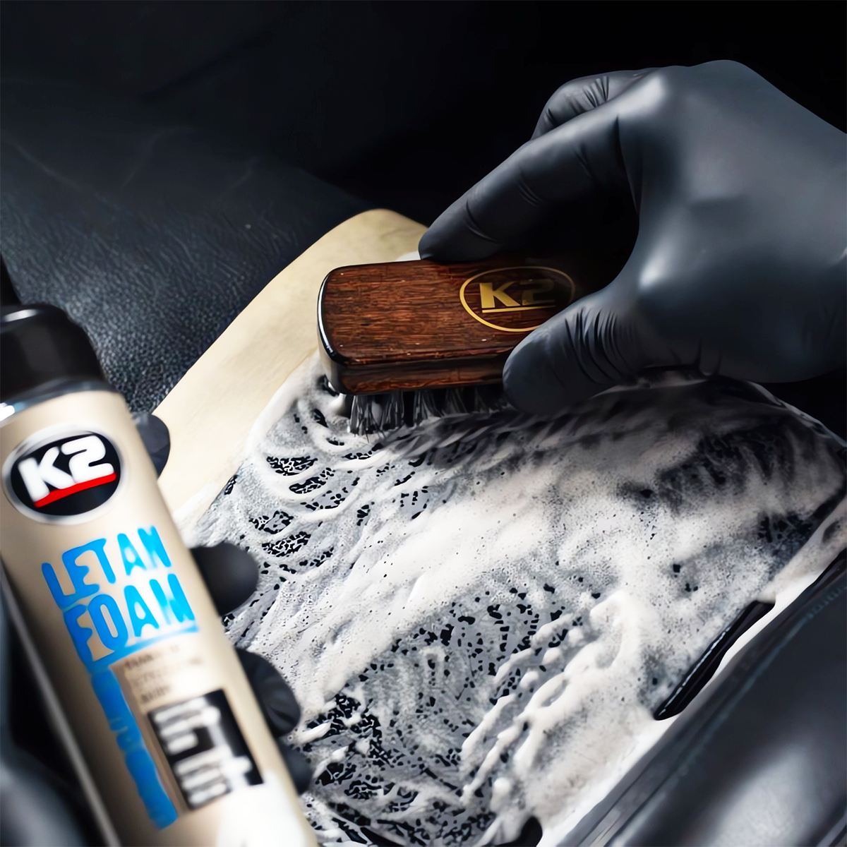 K2 LETAN FOAM 200ml Pianka Do dogłębnego Czyszczenia Mycia Skóry Środek