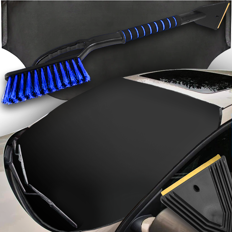 Osłona Antyszronowa Na Szybę Mata 188x80cm Skrobaczka Szczotka 65 Mosiężna