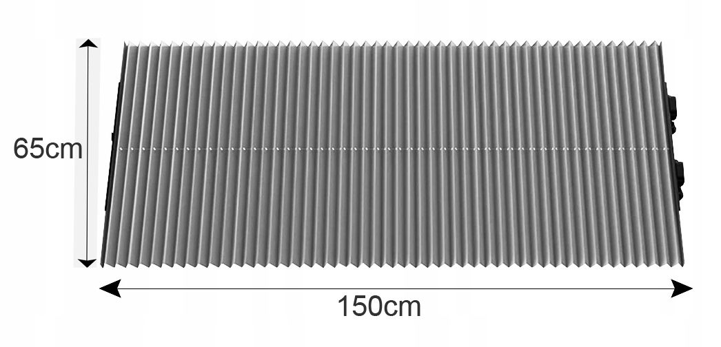 Roleta Żaluzja Przeciwsłoneczna Harmonijka 150x65