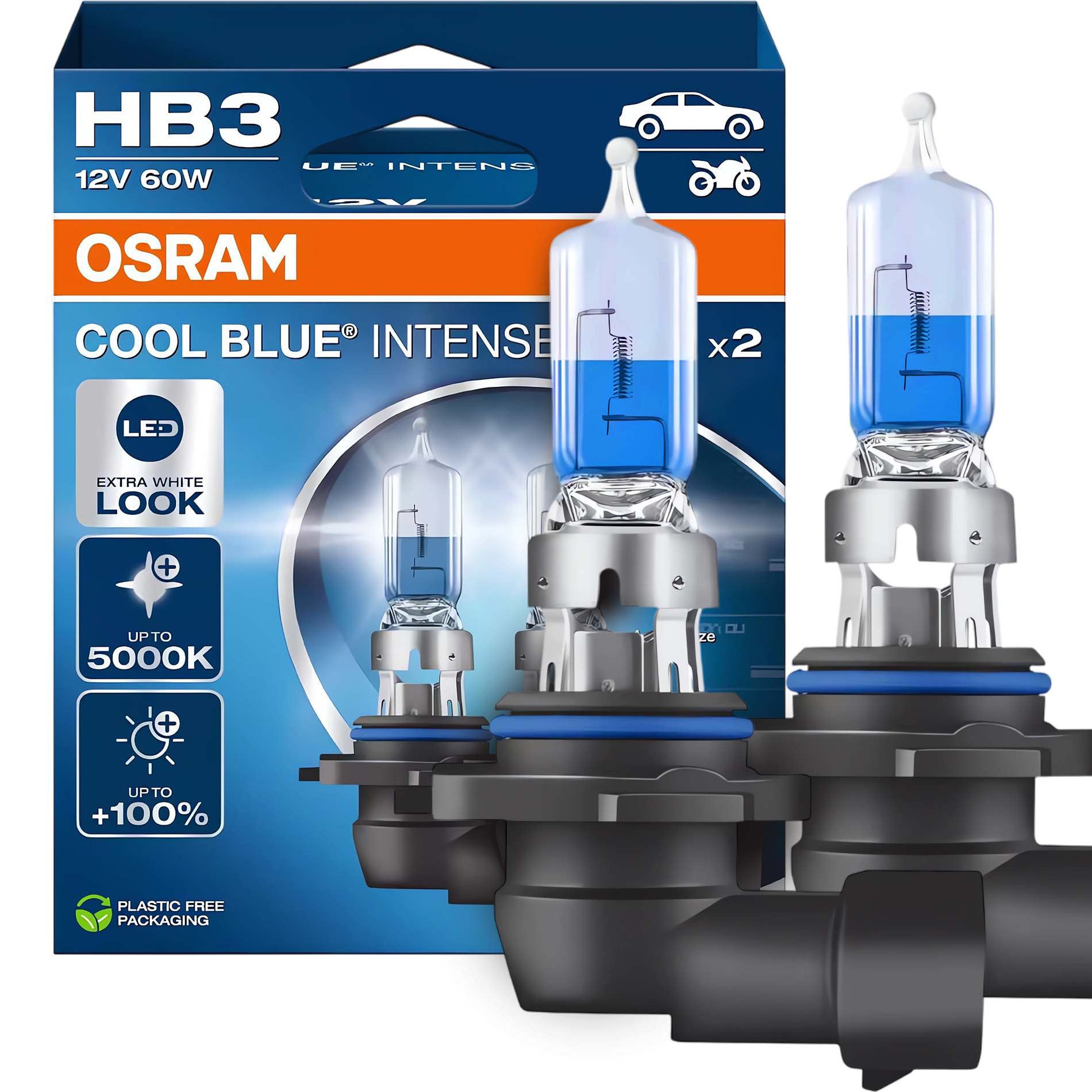 ŻARÓWKI OSRAM HB3 5000K COOL BLUE INTENSSE NEXT