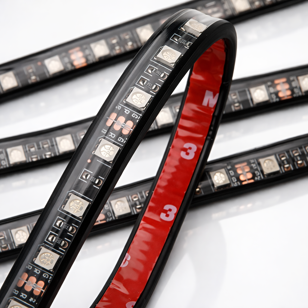 TAŚMA LED do Samochodu PRO LEDY RGB Oświetlenie wnętrza samochodu PILOT