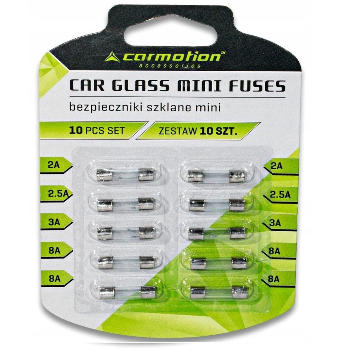 BEZPIECZNIKI SZKLANE 20 MM 10 szt