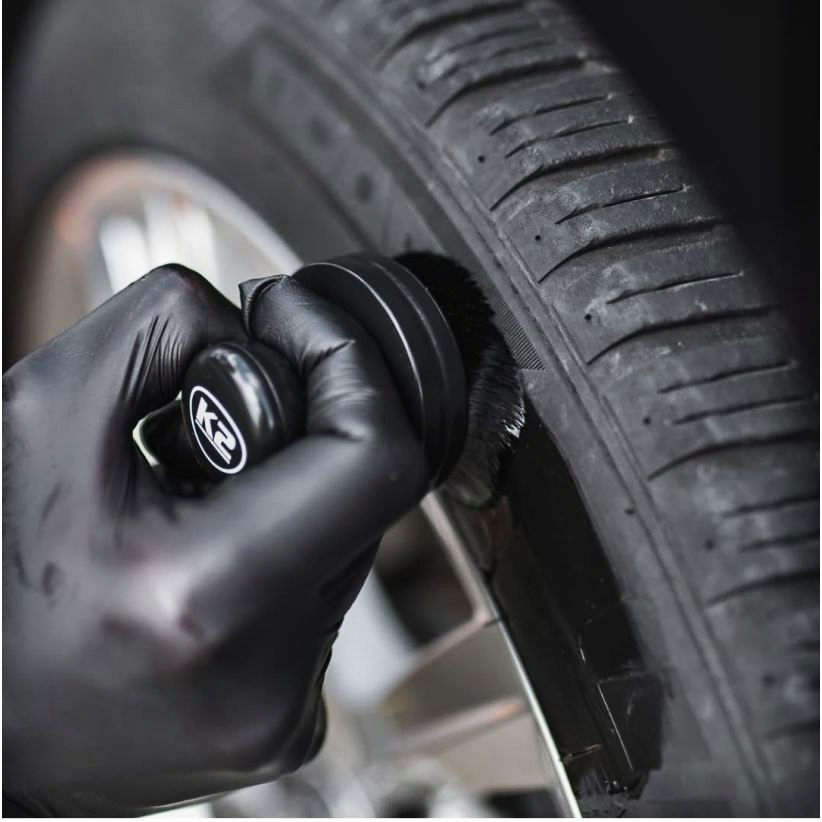 K2 SIGMA 0,5L DRESSING DO NABŁYSZCZANIA OPON APLIKATOR PĘDZELEK MIKROFIBRA