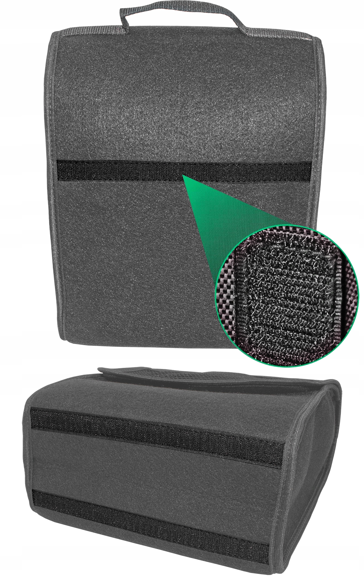 TORBA DO BAGAŻNIKA ORGANIZER KUFEREK STABILNA CZARNA NA NARZĘDZIA DROBIAZGI